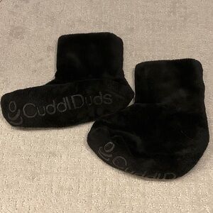 Cuddl Duds Cozy Black Kids Slippers